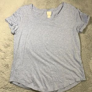 ⭐️SALE H&M Basics Light Blue Short Sleeve Shirt EUC